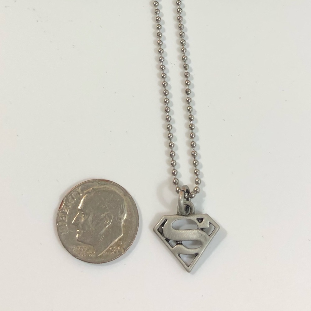 Mini Superman Pendant Unisex Necklace NWT - Picture 4 of 7